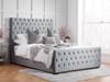 Land Of Beds Soprano Grey Fabric Super King Size Bed Frame1
