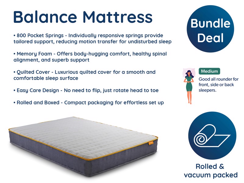 Land Of Beds Opus Grey Fabric Bed Frame3