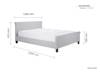 Land Of Beds Opus Grey Fabric King Size Bed Frame5