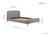 Land Of Beds Tenor Grey Fabric Bed Frame6