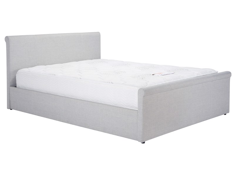Land Of Beds Opus Grey Fabric Ottoman Bed6