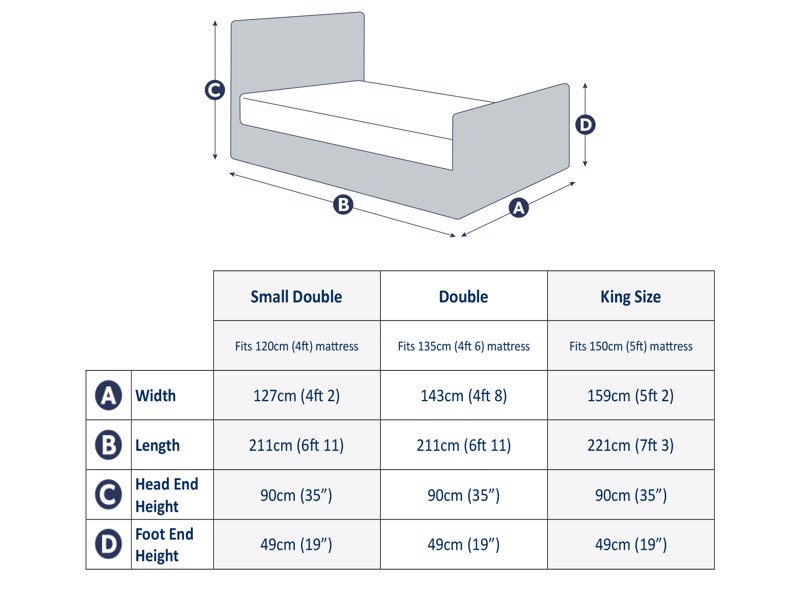 Land Of Beds Opus Grey Fabric Ottoman Bed6