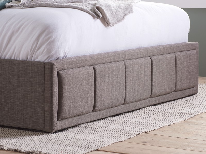 Land Of Beds Quartet Grey Fabric Ottoman Bed4