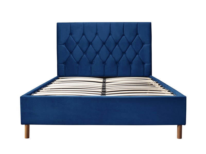 Land Of Beds Tempo Blue Fabric Ottoman Bed7