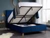 Land Of Beds Tempo Blue Fabric Ottoman Bed4