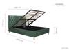 Land Of Beds Tempo Green Fabric Ottoman Bed6