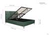 Land Of Beds Tempo Green Fabric Ottoman Bed8