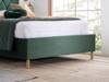 Land Of Beds Tempo Green Fabric Double Ottoman Bed4