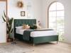 Land Of Beds Tempo Green Fabric Ottoman Bed1