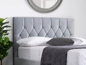 Land Of Beds Tempo Grey Fabric Ottoman Bed5