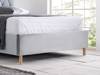 Land Of Beds Tempo Grey Fabric King Size Ottoman Bed4