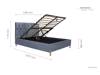 Land Of Beds Tempo Grey Fabric Ottoman Bed7