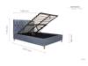 Land Of Beds Tempo Grey Fabric Small Double Ottoman Bed8