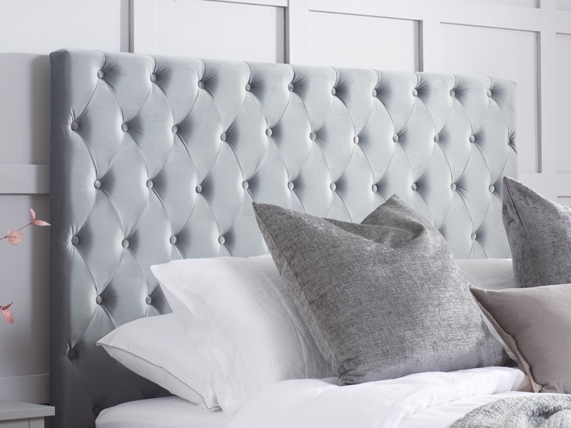Land Of Beds Waltz Grey Fabric Ottoman Bed5