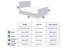 Land Of Beds Waltz Grey Fabric Ottoman Bed7