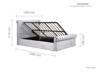 Land Of Beds Rhapsody Silver Grey Fabric Ottoman Bed8