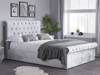 Land Of Beds Rhapsody Silver Grey Fabric Double Ottoman Bed1