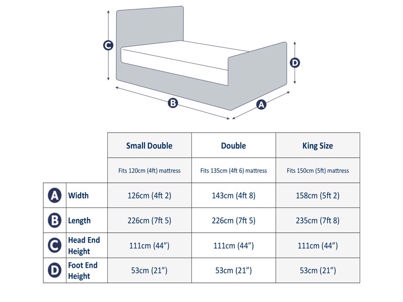 Land Of Beds Rhapsody Silver Grey Fabric Ottoman Bed6