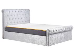 Land Of Beds Rhapsody Silver Grey Fabric Ottoman Bed3