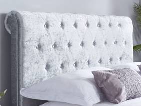 Land Of Beds Rhapsody Silver Grey Fabric Ottoman Bed4