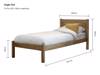 Land Of Beds Chia Pine Finish Wooden Bed Frame5
