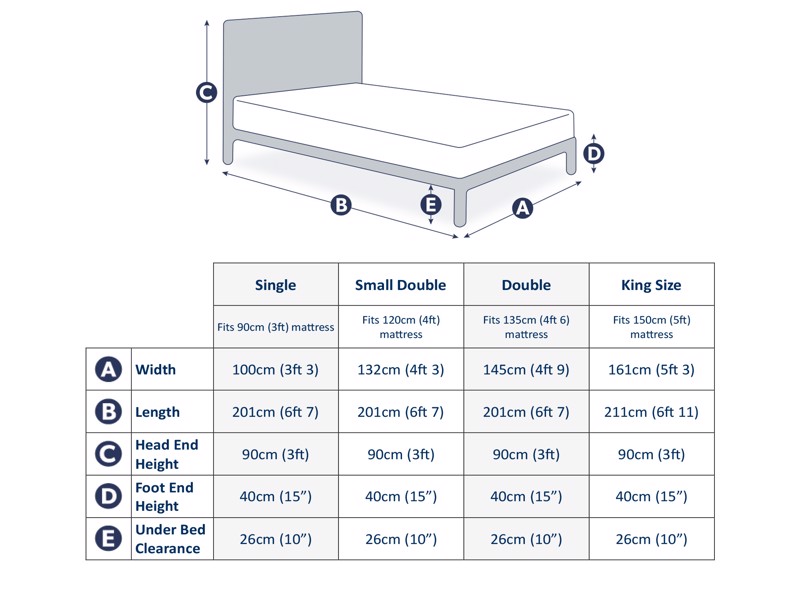 Land Of Beds Chia Pine Finish Wooden Bed Frame6