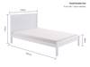 Land Of Beds Caraway White Low Footend Wooden Bed Frame6