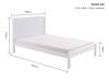 Land Of Beds Caraway White Low Footend Wooden Bed Frame7