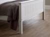 Land Of Beds Caraway White High Footend Wooden Bed Frame4