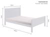 Land Of Beds Caraway White High Footend Wooden Bed Frame6