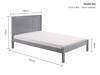 Land Of Beds Caraway Grey Low Footend Wooden Bed Frame7
