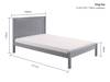 Land Of Beds Caraway Grey Low Footend Wooden Bed Frame8