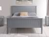 Land Of Beds Caraway Grey High Footend Wooden Bed Frame3