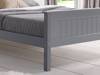 Land Of Beds Caraway Grey High Footend Wooden Bed Frame4