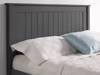 Land Of Beds Caraway Dark Grey Low Footend Wooden Single Bed Frame2