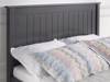 Land Of Beds Caraway Dark Grey High Footend Wooden King Size Bed Frame3