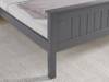 Land Of Beds Caraway Dark Grey High Footend Wooden King Size Bed Frame5