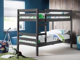 Land Of Beds Carnaby Dark Grey Wooden Bunk Bed1