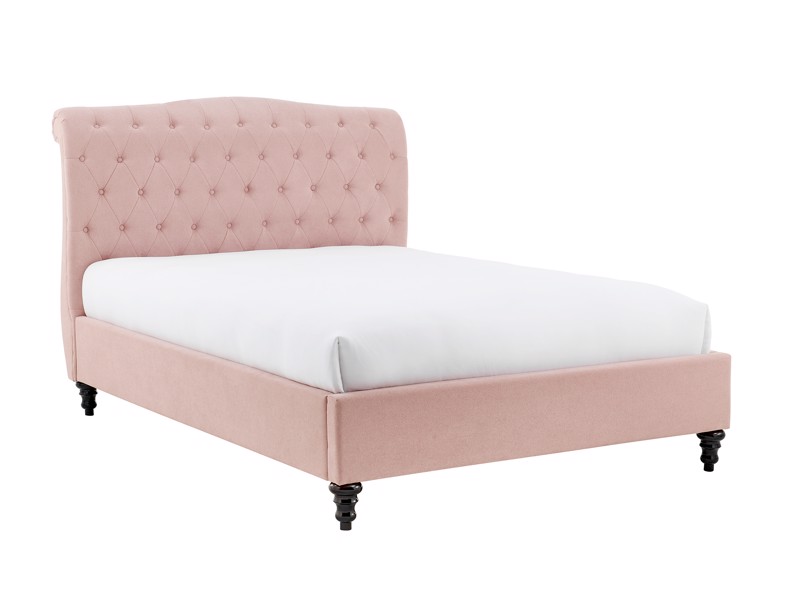 Land Of Beds Bridgerton Pink Fabric Bed Frame4