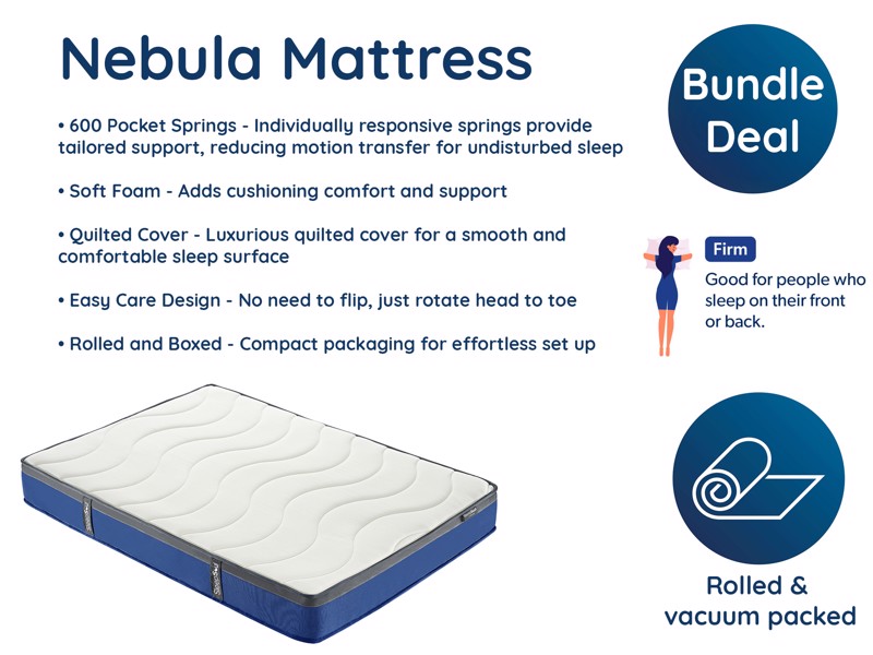 Land Of Beds Delia Grey Fabric TV Bed6