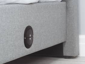Land Of Beds Delia Grey Fabric TV Bed4