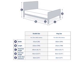 Land Of Beds Delia Grey Fabric TV Bed9