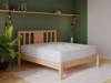 Land Of Beds Caspian Oak Finish Wooden Bed Frame2