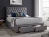 Land Of Beds Fillmore Grey Fabric Bed Frame2