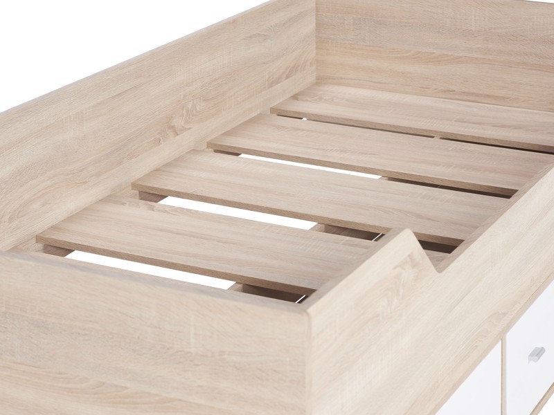 Land Of Beds Dreamer Oak Finish Wooden Kids Bed2