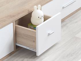 Land Of Beds Dreamer Oak Finish Wooden Kids Bed3