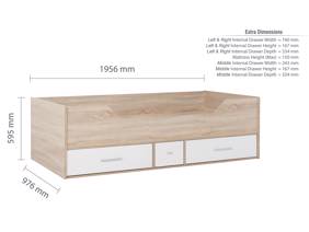 Land Of Beds Dreamer Oak Finish Wooden Kids Bed7