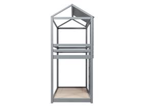 Land Of Beds Explorer Grey Wooden Bunk Bed10