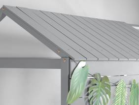 Land Of Beds Explorer Grey Wooden Bunk Bed4