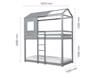 Land Of Beds Explorer Grey Wooden Bunk Bed11